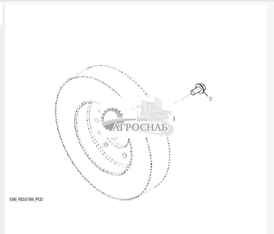 1399 Крепежные детали шкива коленчатого вала 